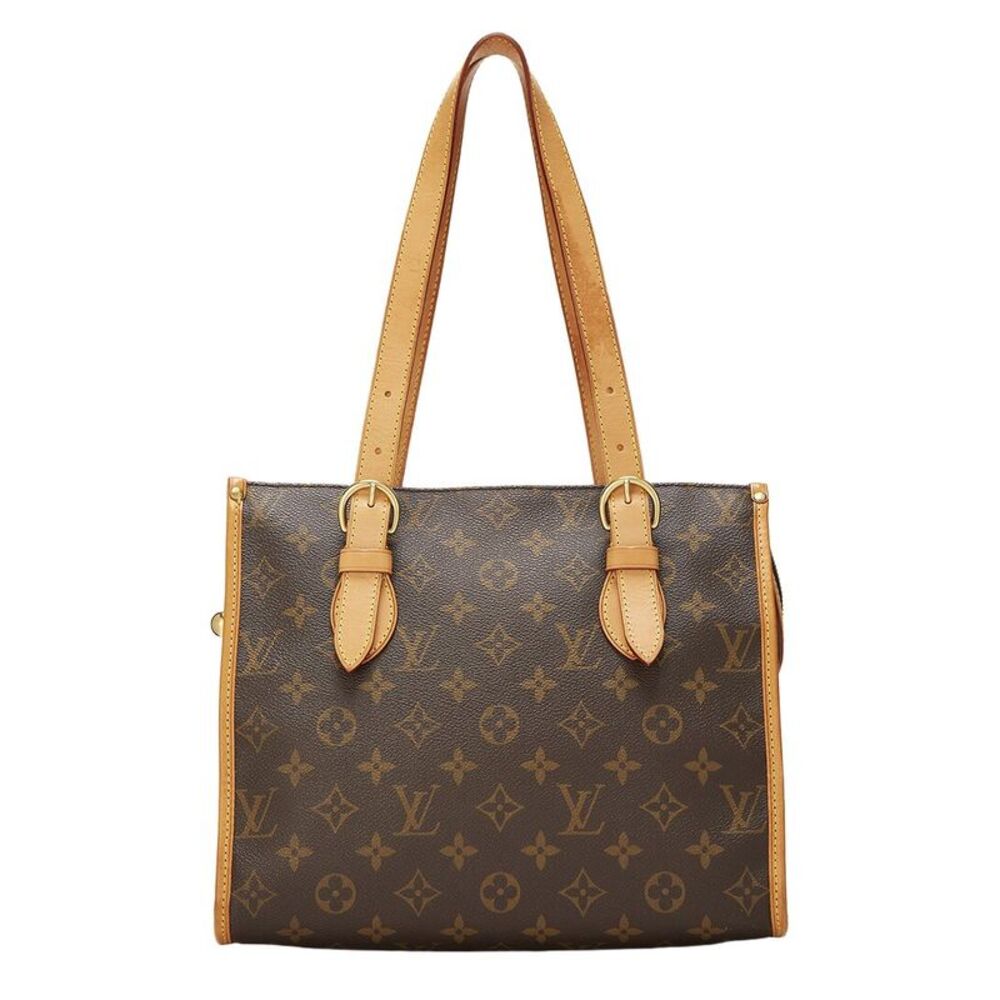 Louis Vuitton Brown Monogram Coated Canvas Popincourt Haut (Authentic